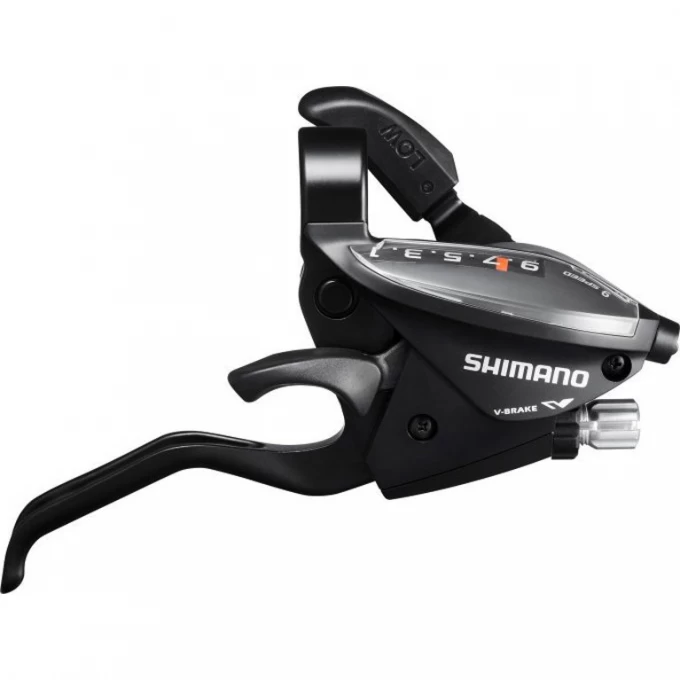 Шифтер/Тормозная ручка SHIMANO TOURNEY, EF510, ПРАВ, 9СК, ТРОС, ЦВ. ЧЕРНЫЙ ESTEF5102R9AL Шифтер/Тормозная ручка SHIMANO TOURNEY, EF510, ПРАВ, 9СК, ТРОС, ЦВ. ЧЕРНЫЙ ESTEF5102R9AL