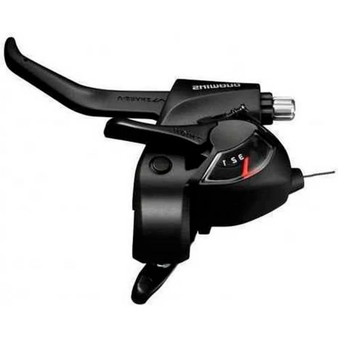 Шифтер/Тормозная ручка SHIMANO TOURNEY, TX800, 3СК, ТР. 1800ММ, ЦВ. ЧЕРН ESTTX800LBL