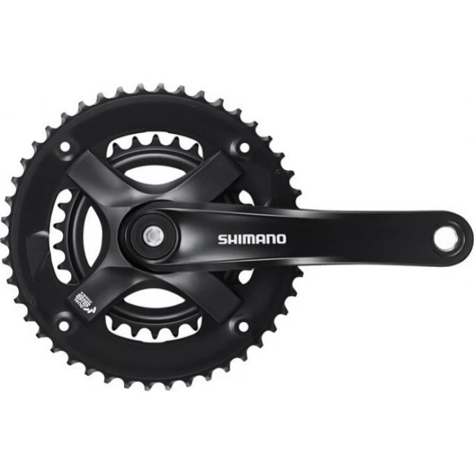 Система SHIMANO TY501, 175мм, квадрат, 42/34/24, с защитой, с болтами, черный, без упаковки AFCTY501E244CLB Система SHIMANO TY501, 175мм, квадрат, 42/34/24, с защитой, с болтами, черный, без упаковки AFCTY501E244CLB
