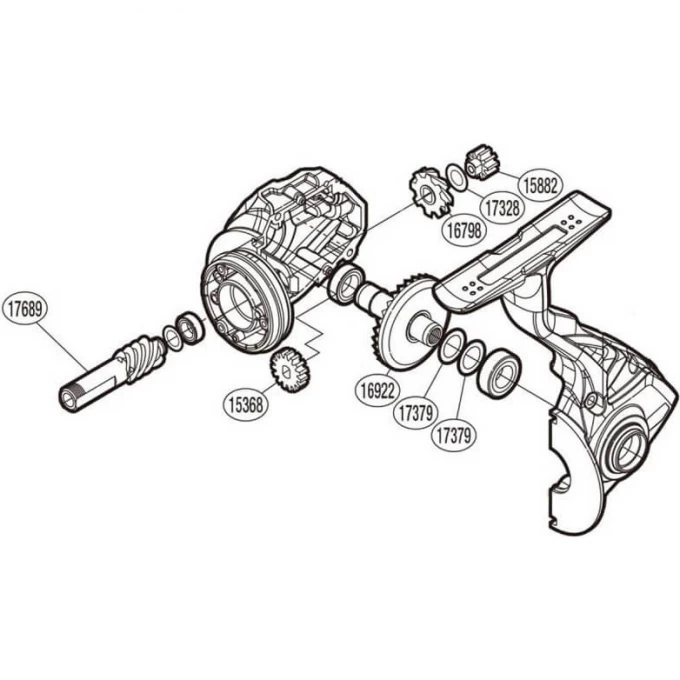 Запчасть для катушки SHIMANO GEAR SET набор шестеронок главной пары PK0361 Запчасть для катушки SHIMANO GEAR SET набор шестеронок главной пары PK0361